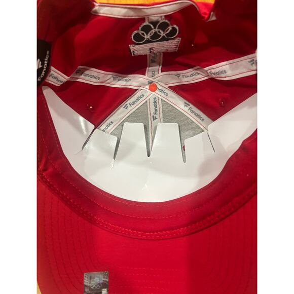Team USA Olympic Adjustable Red Hat - Picture 5 of 6